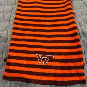 Virginia Tech Hokies Knit Scarf 72" Long by 8" Wide Excellent Condition